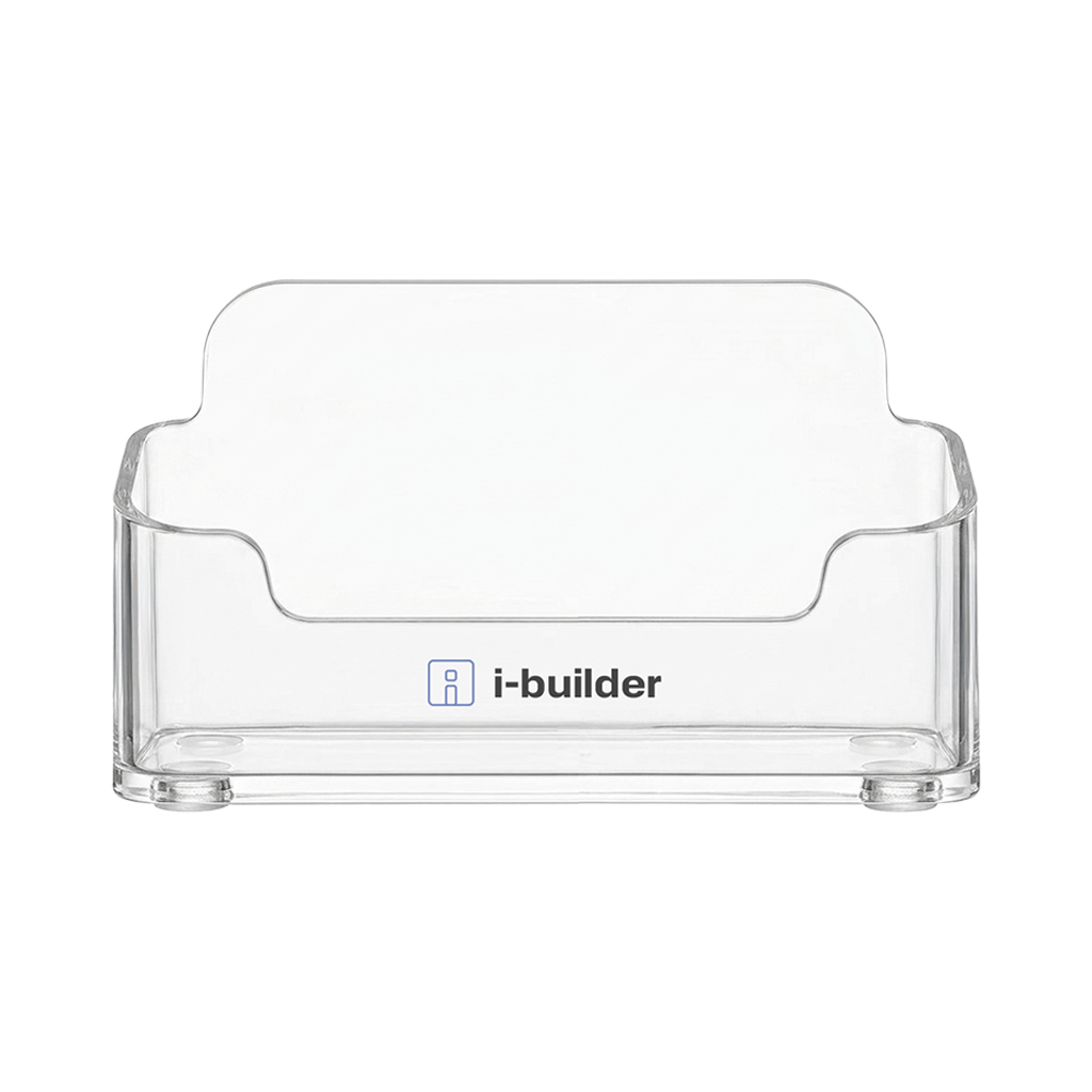 Instruction cards displayed in an acrylic holder