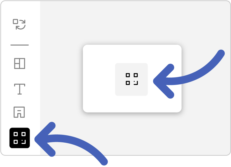 Open the QR code tab
