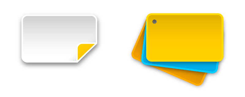 Choose sticker or card