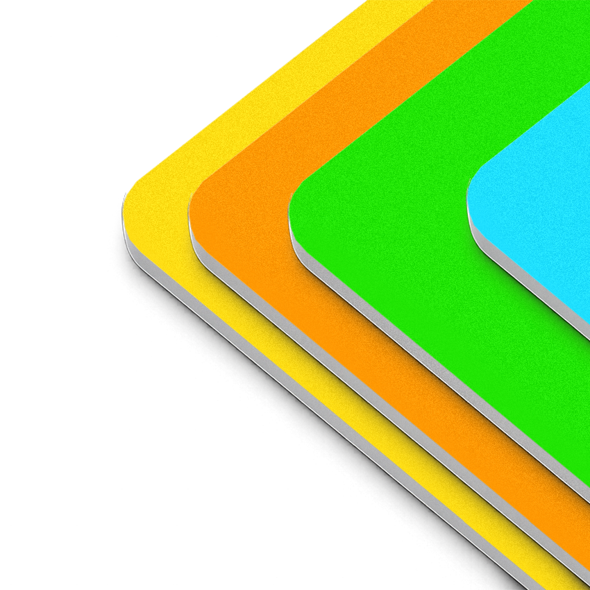 Color PVC instruction cards