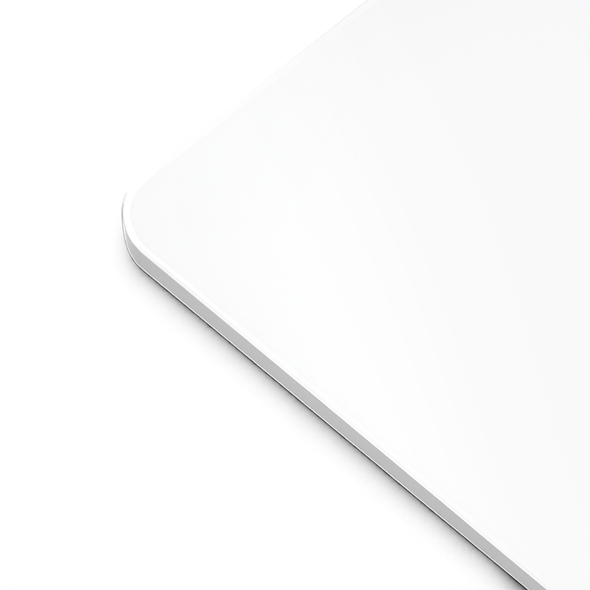 White PVC instruction card