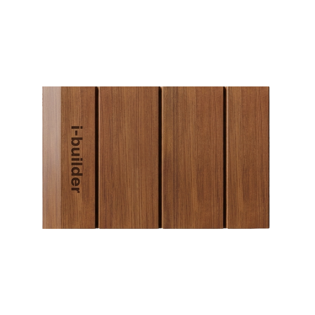 Three instruction cards displayed in a wood stand
